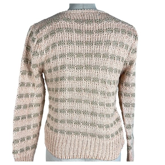 Vintage Womens Chance Encounters Sweater Size M Pullover Silk Blend Hand Knit - Picture 4 of 7